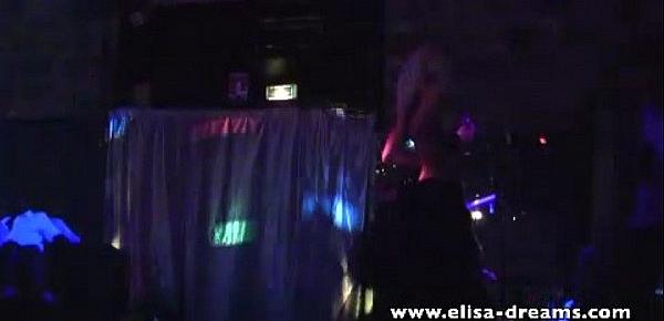  Dirty slut dancing and fucking in a swinger club